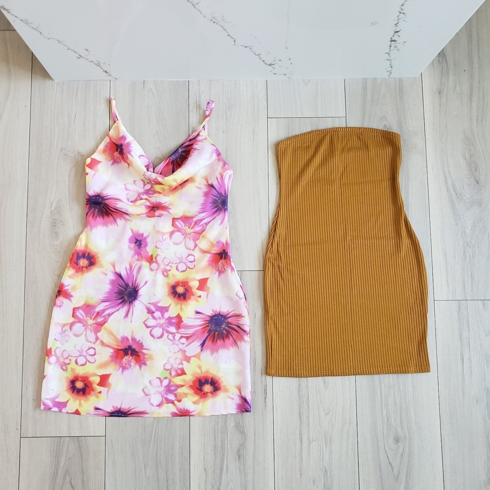Summer Dress Urban Outfitters Bundle Womens Small Floral Solid Bodycon Mini Lot